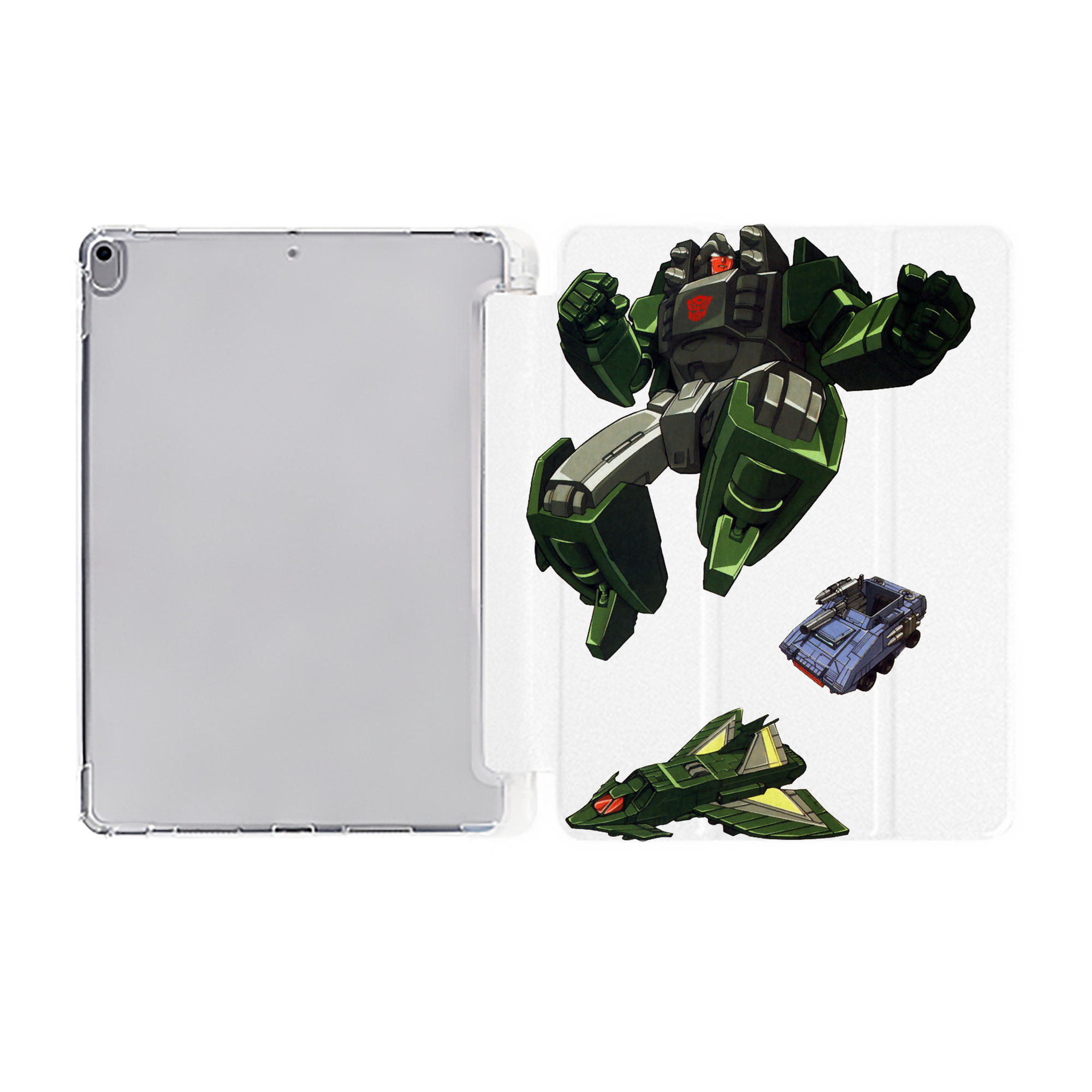（画像用）  IPad ケース ペン収納付き 三つ折りスタンド PUレザー×シリコン 対応機種9.5/10.5/10.9インチ